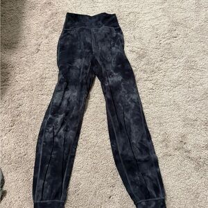 Lululemon Athletica Black Tie-Dye Align Joggers